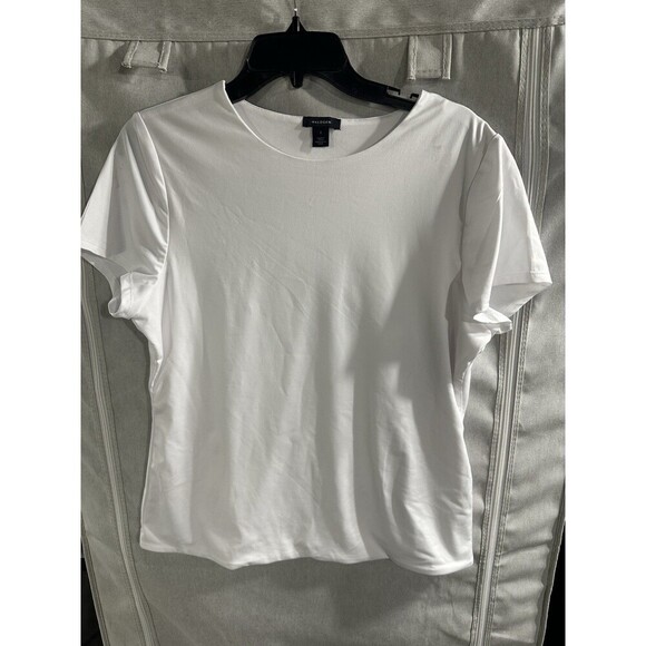 Halogen Plus Size Essential Compression T-Shirt White Body Scuplting Size 1X - Picture 4 of 7